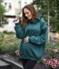 MijaCulture hoodie for pregnant women and breastfeedinf Naomi  M016 Green
